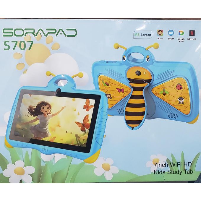 SORAPAD S707 7.0″ tablet educational children learning tablet, (Without Sim Card)/256GB